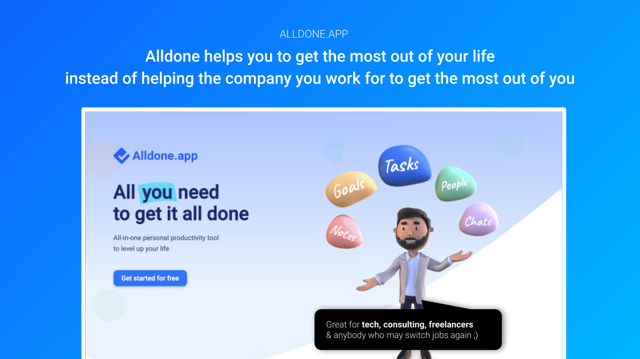 Alldone.app media 2