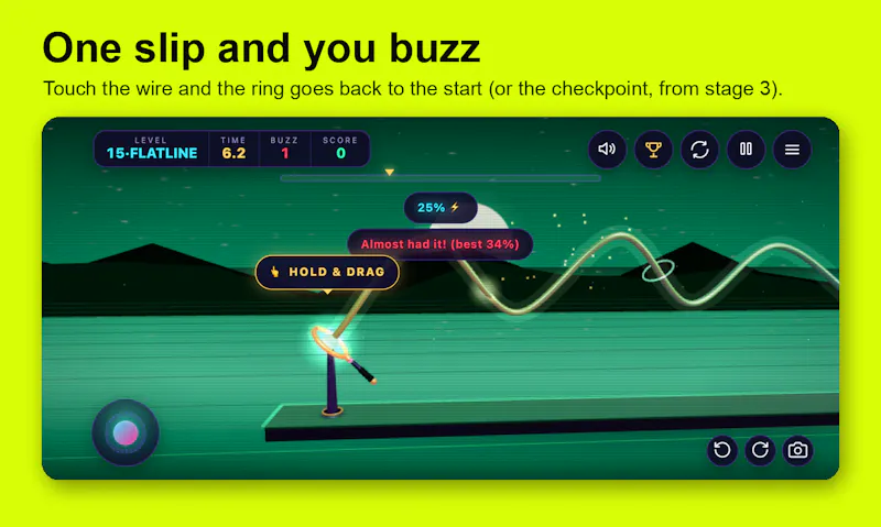 Voltline: Buzz Wire Arcade screenshot 3