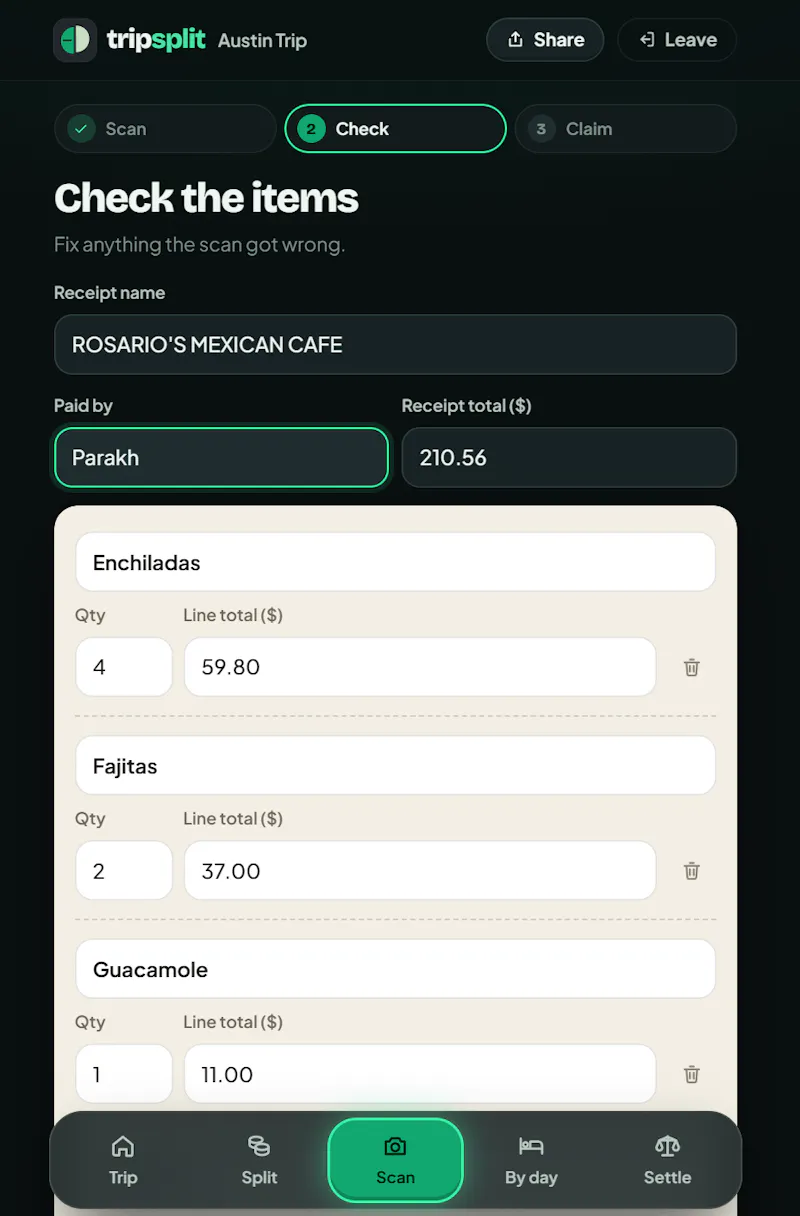TripSplit screenshot 4