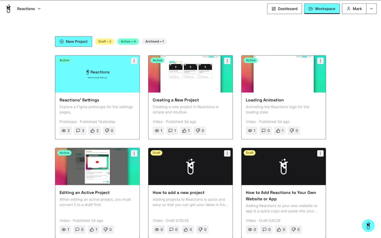 Reactions screenshot 3