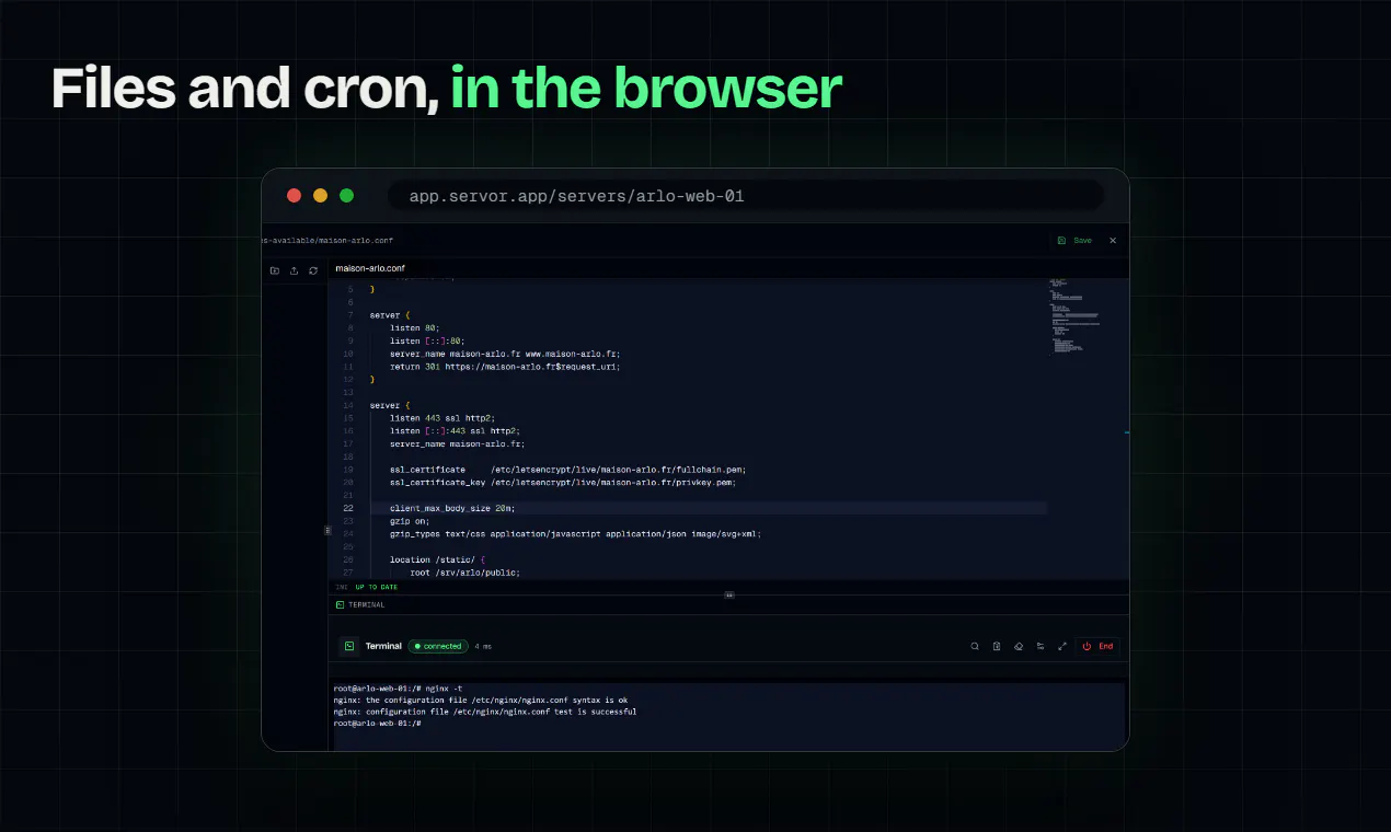 Servor screenshot 2