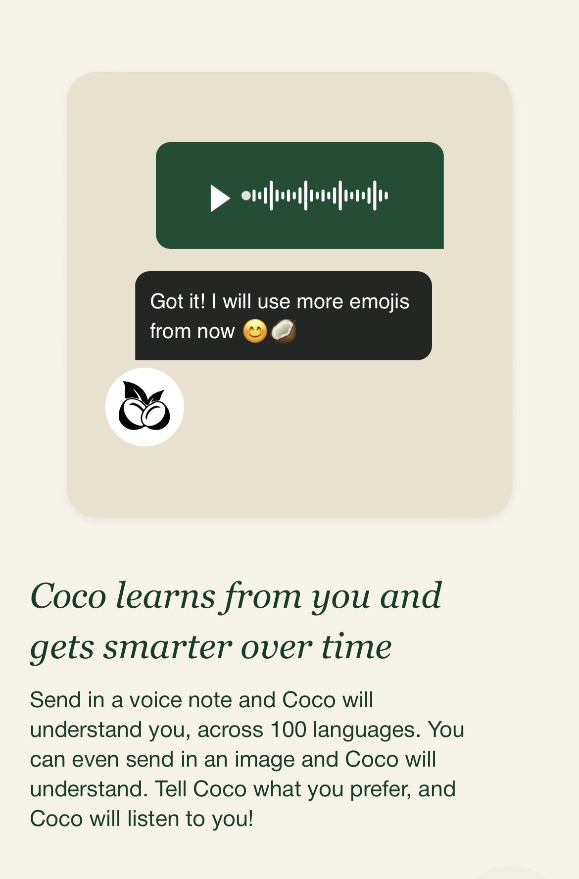 Mídia 2 de Coco ai seu assistente pessoal do WhatsApp