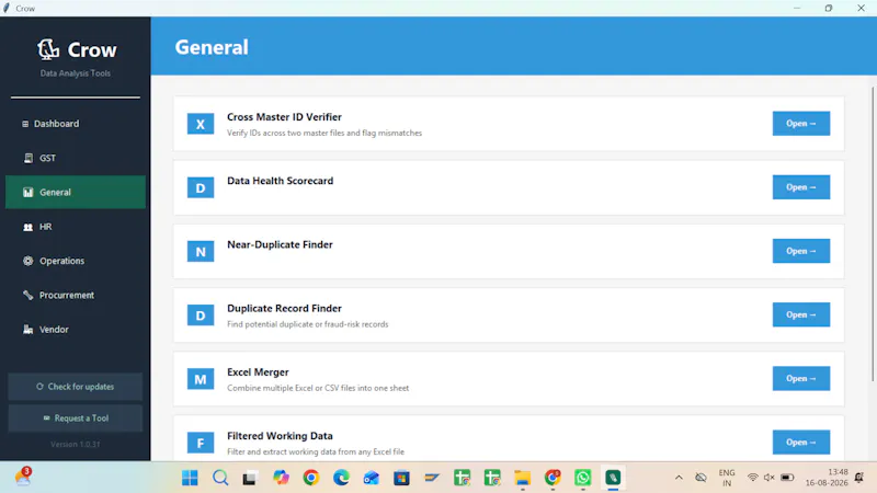 Crow - Data Analytics tool screenshot 4