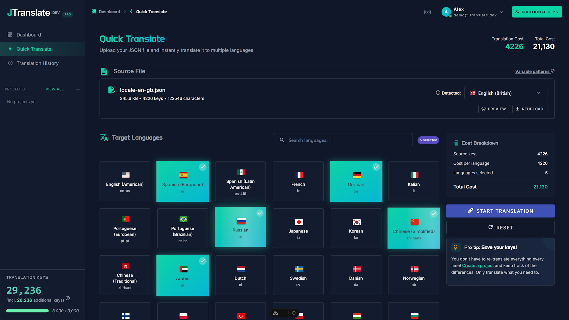 JTranslate - Screenshot 4 showing product features and functionality