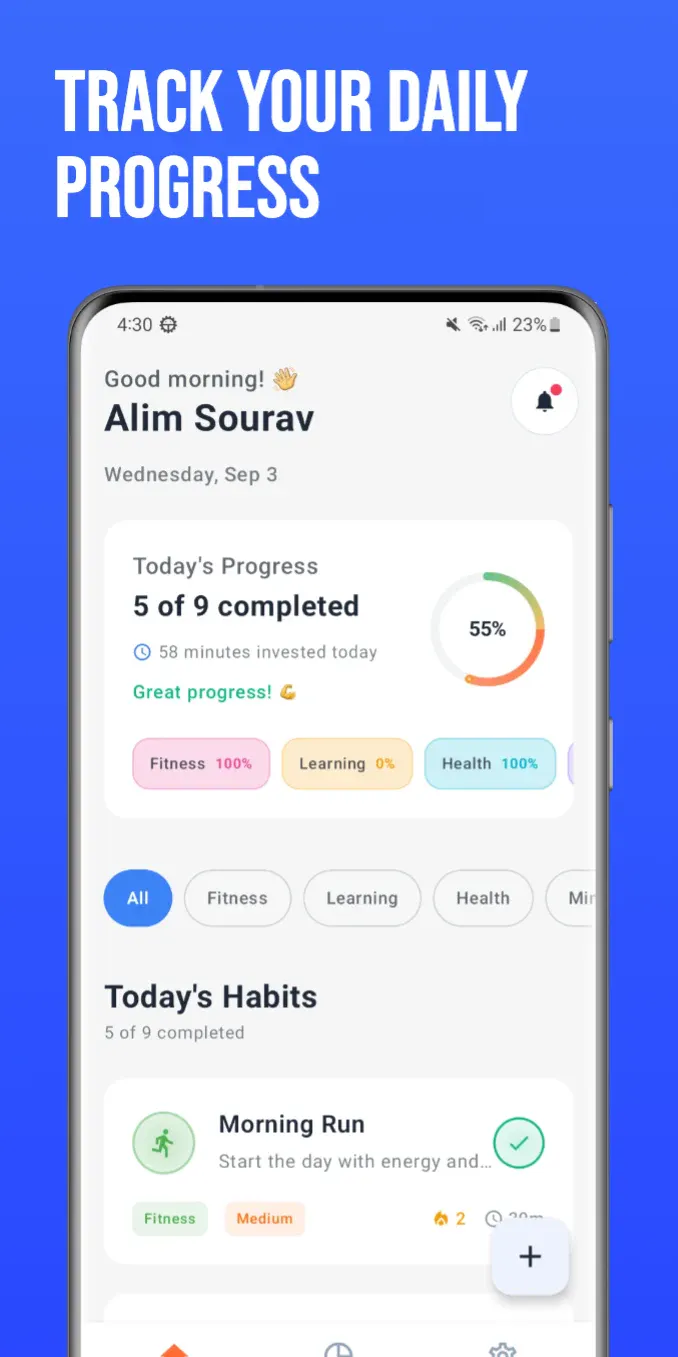 Habit Tracker & Daily Planner screenshot