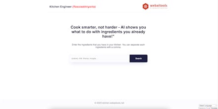 Kitchen Engineer AI tool gallery image