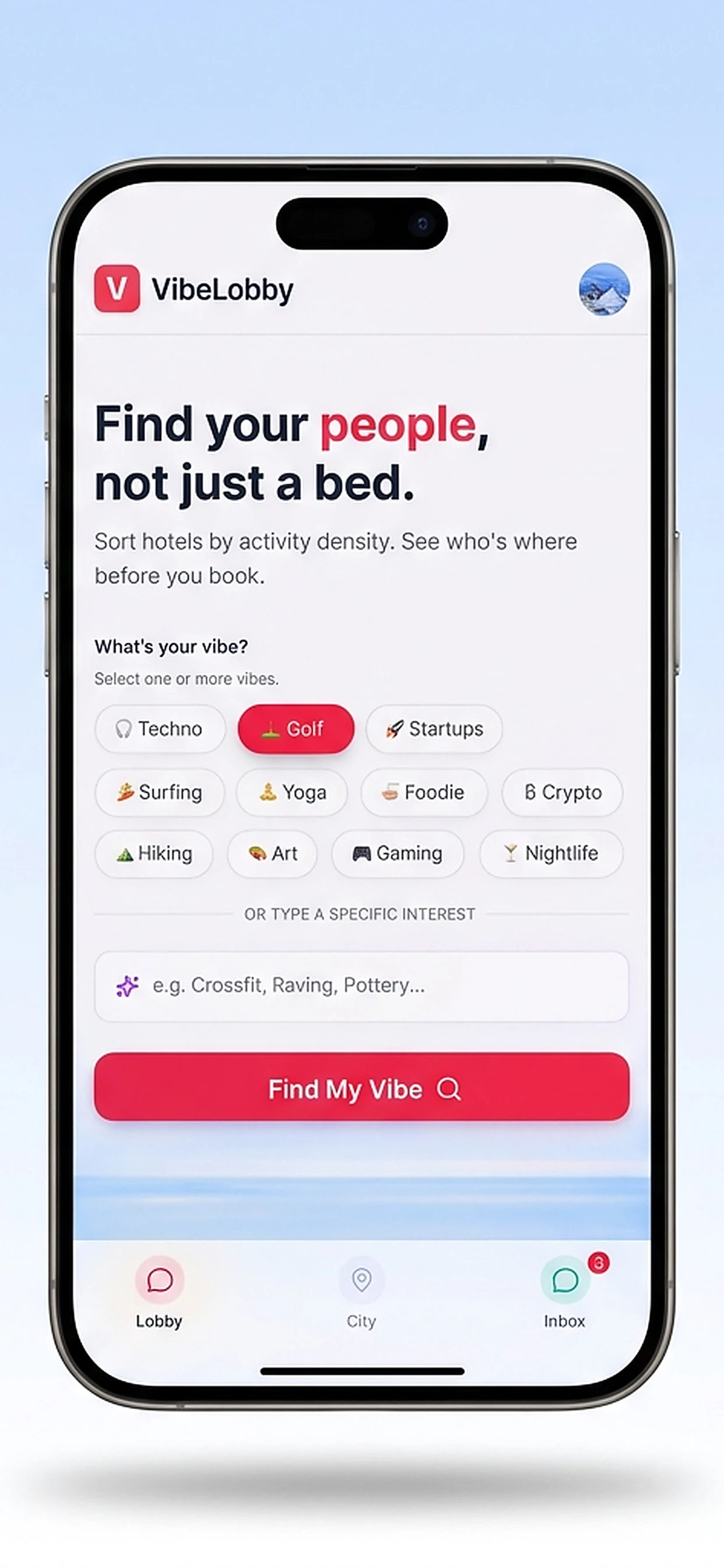 Find your people, not just a bed logo