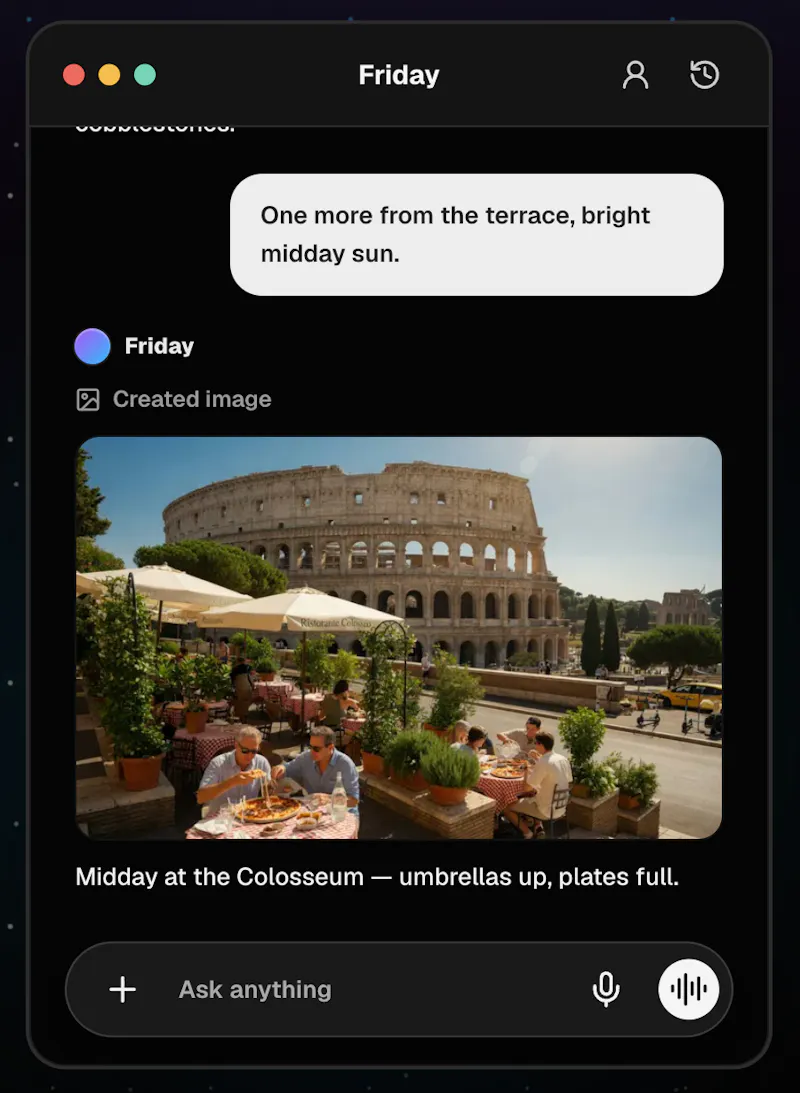 Friday screenshot 2