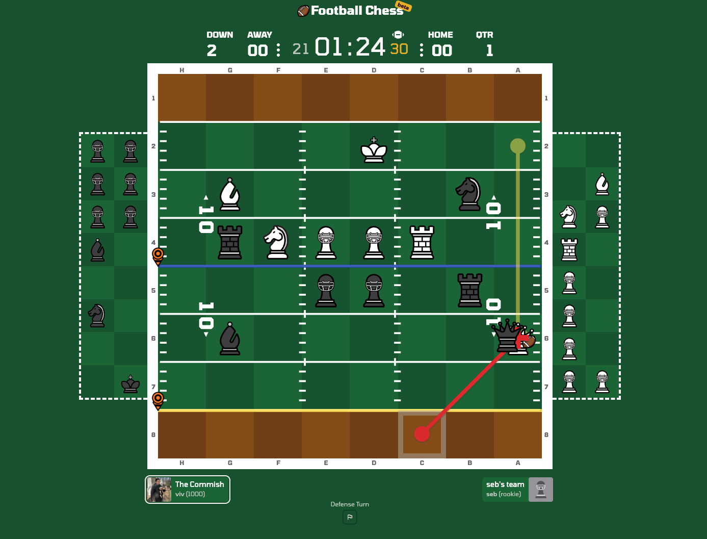 FootballChess.com - Rundenbasierter amerikanischer Fußball Medien 4