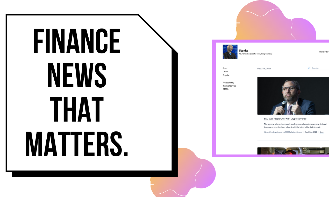 Stonks - A finance feed that has it all gallery image