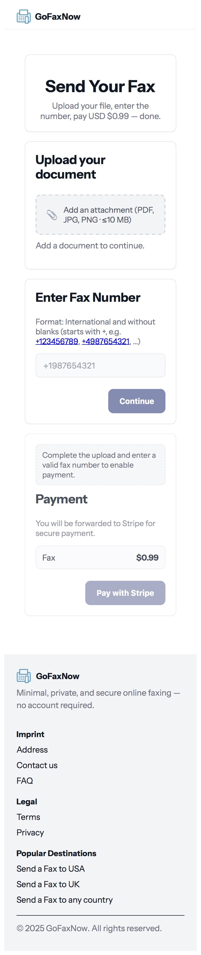 GoFaxNow - Screenshot 3 showing product features and functionality