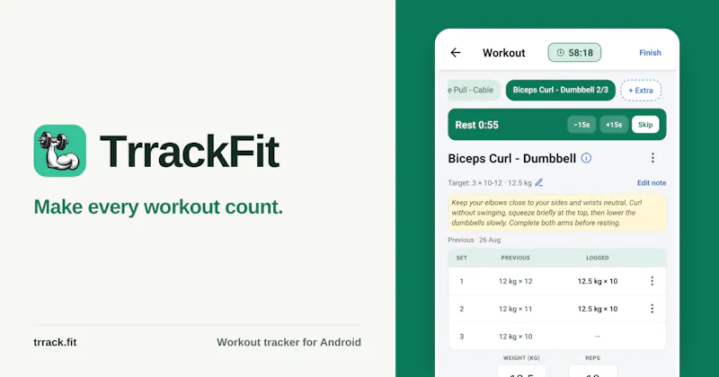 TrrackFit screenshot 1