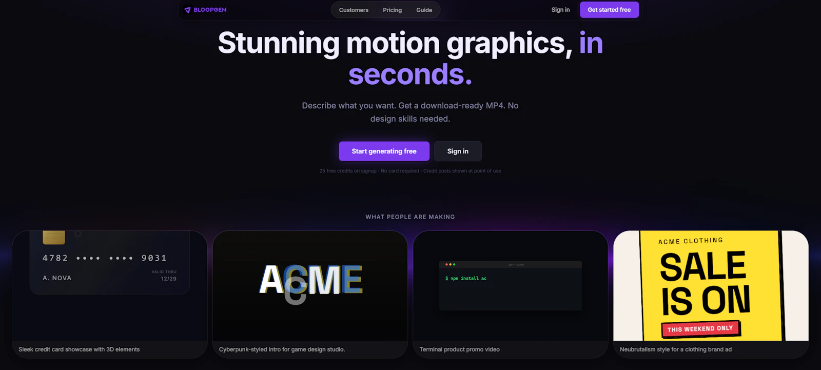 Bloopgen Public Launch screenshot 3