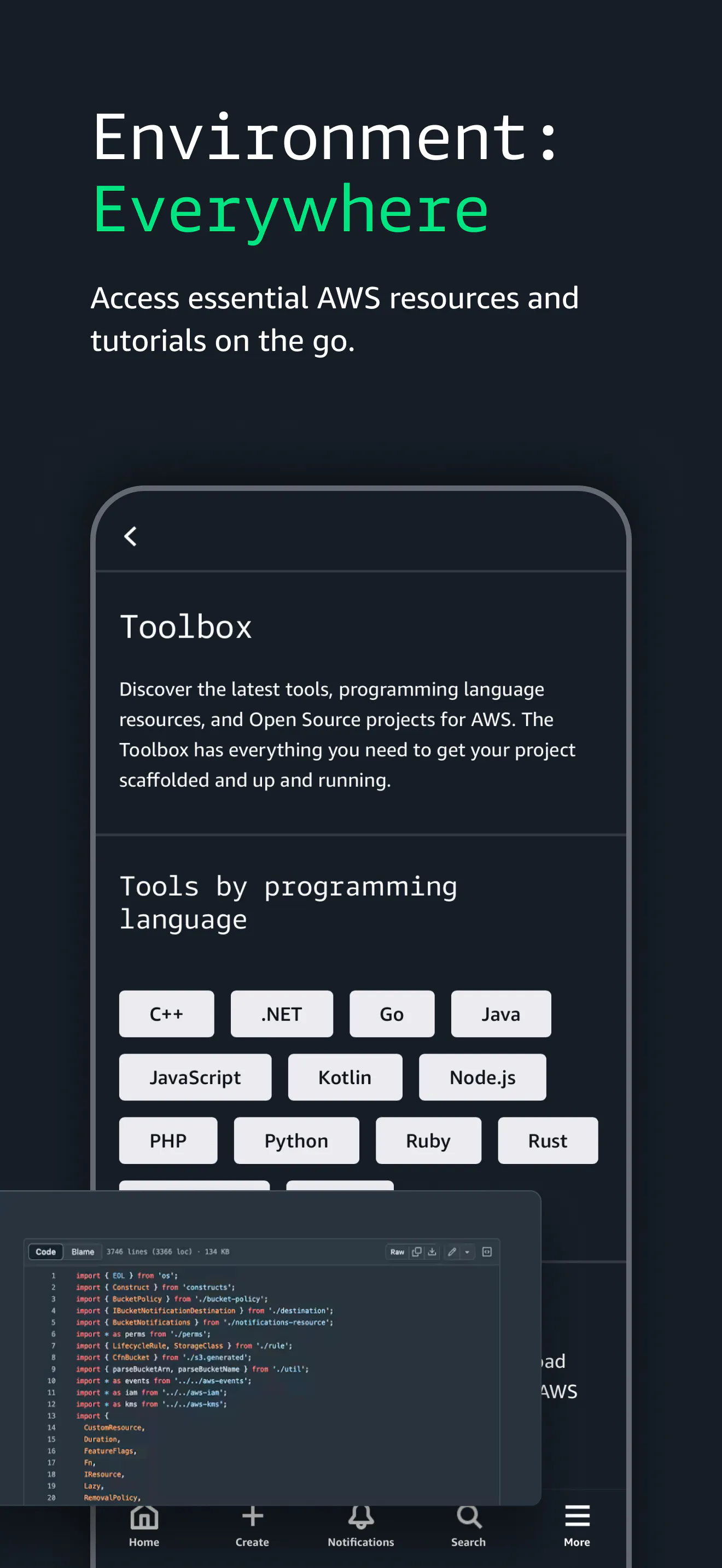 AWS Builder app gallery image