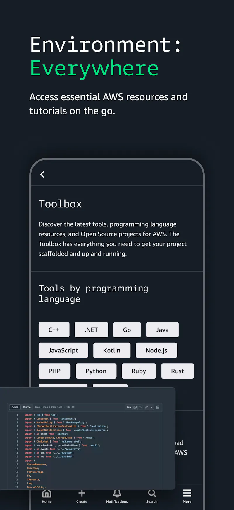 AWS Builder app screenshot 4