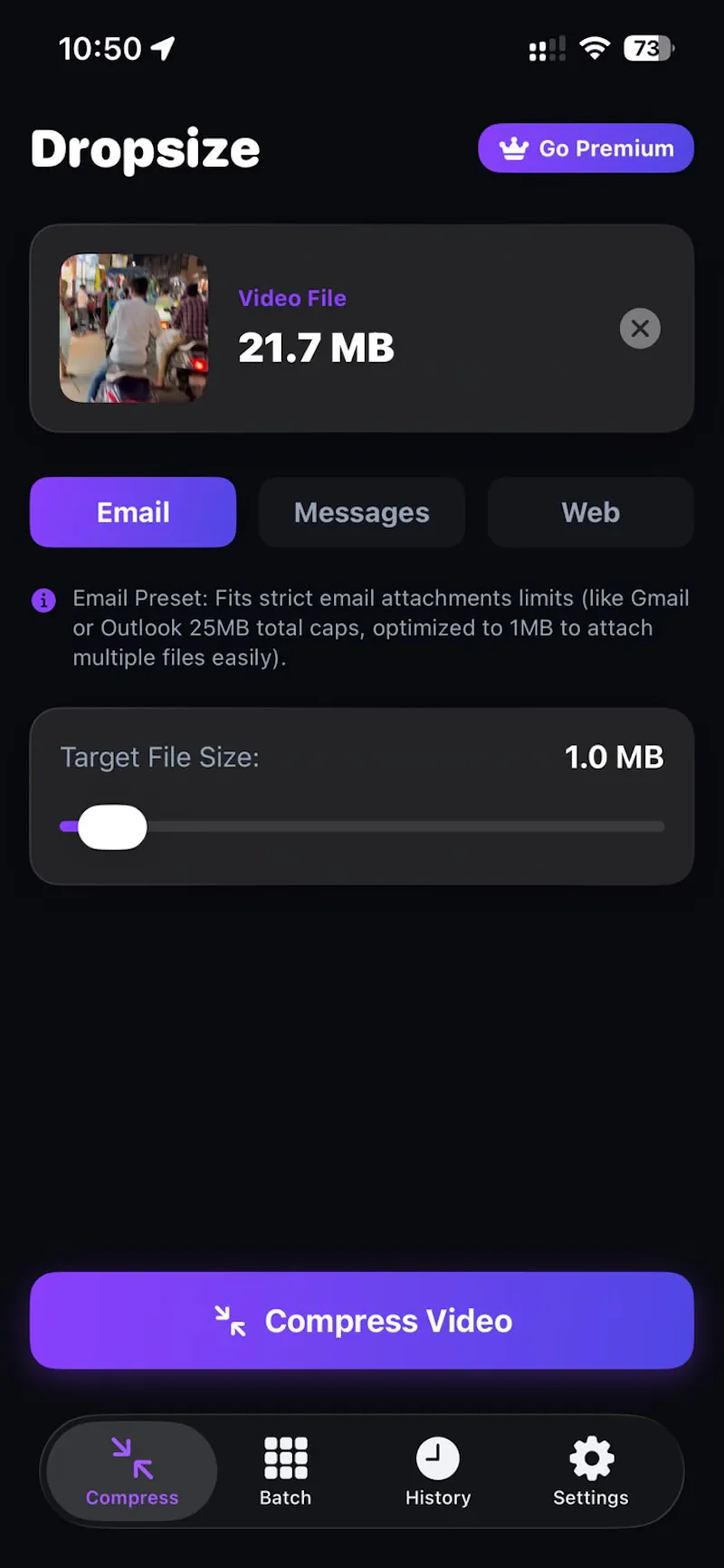 DropSize screenshot 1
