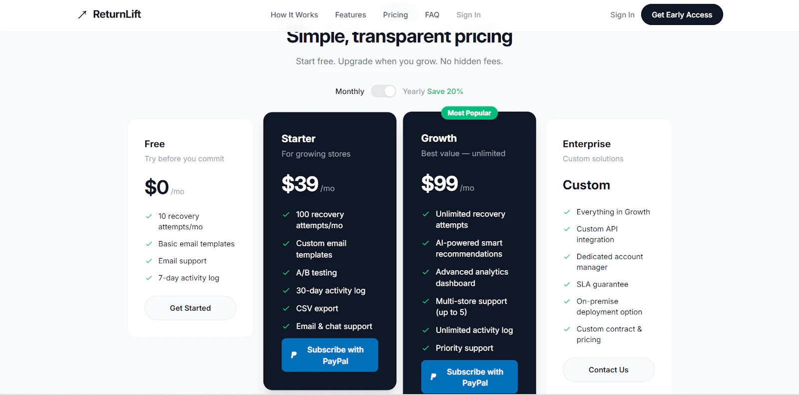 ReturnLift screenshot 2