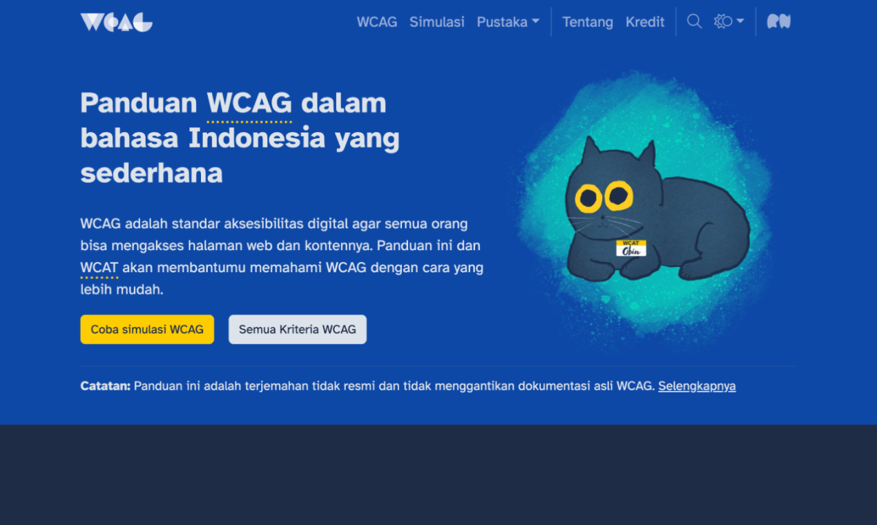 Media Panduan WCAG Indonesia - Membantu Indonesia membina web yang boleh diakses 2