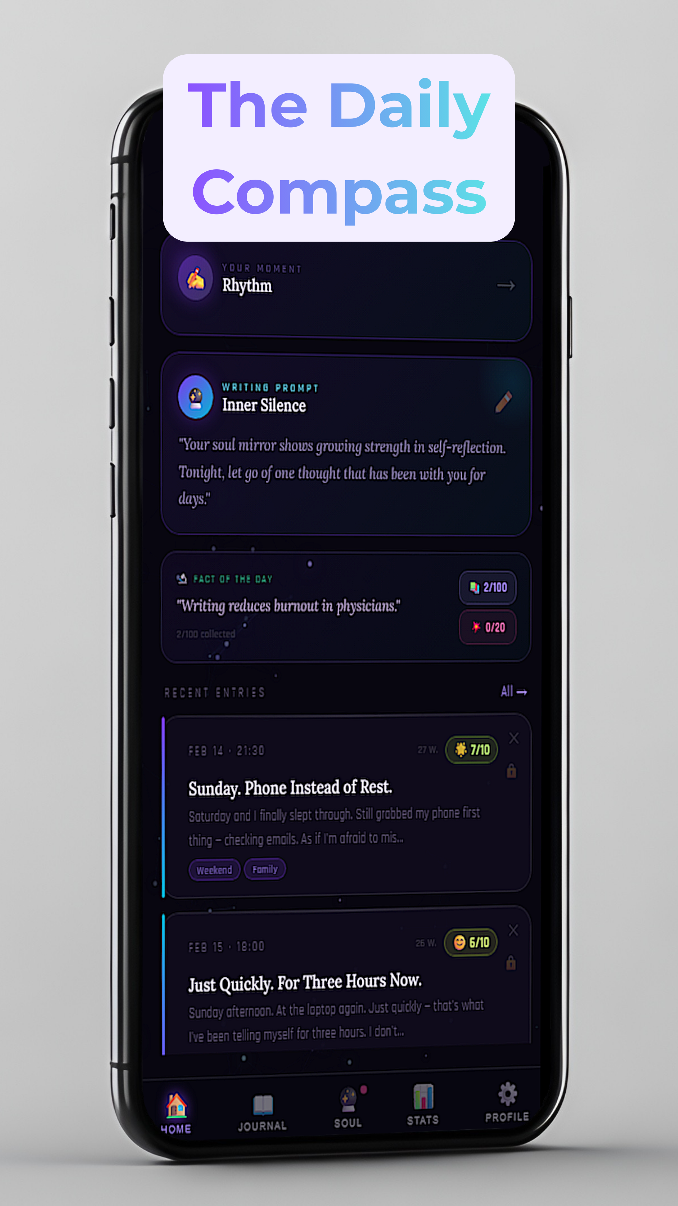 SoulEcho AI: Psychological Mirror & Map - Main product screenshot demonstrating key features and user interface