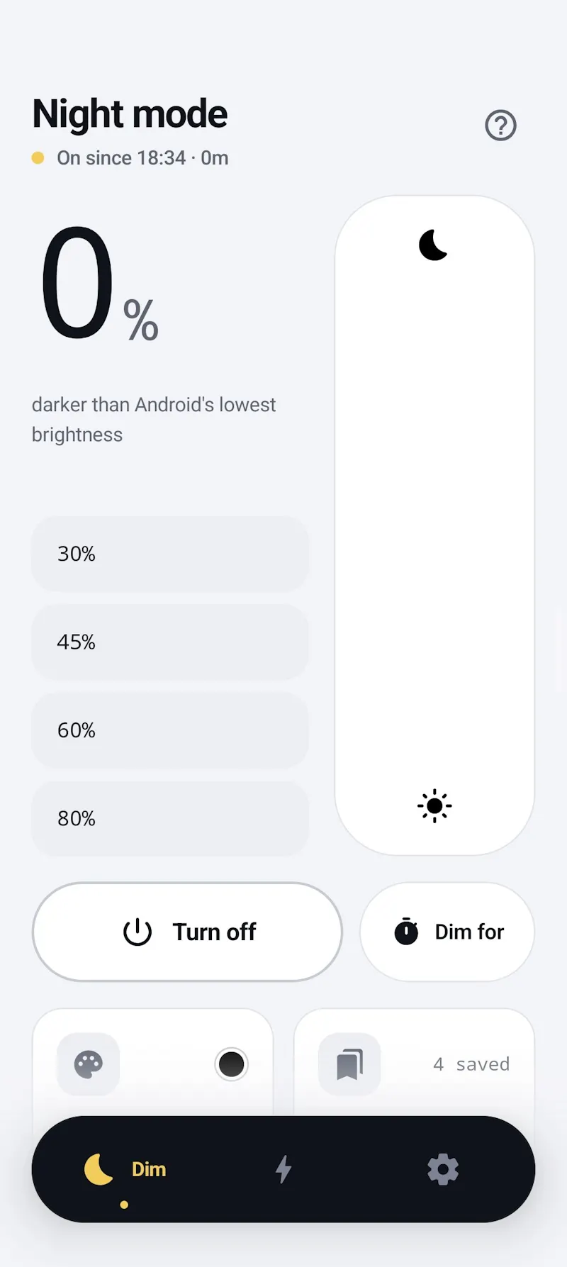 NIGHT MODE - Screen Dimmer screenshot 3