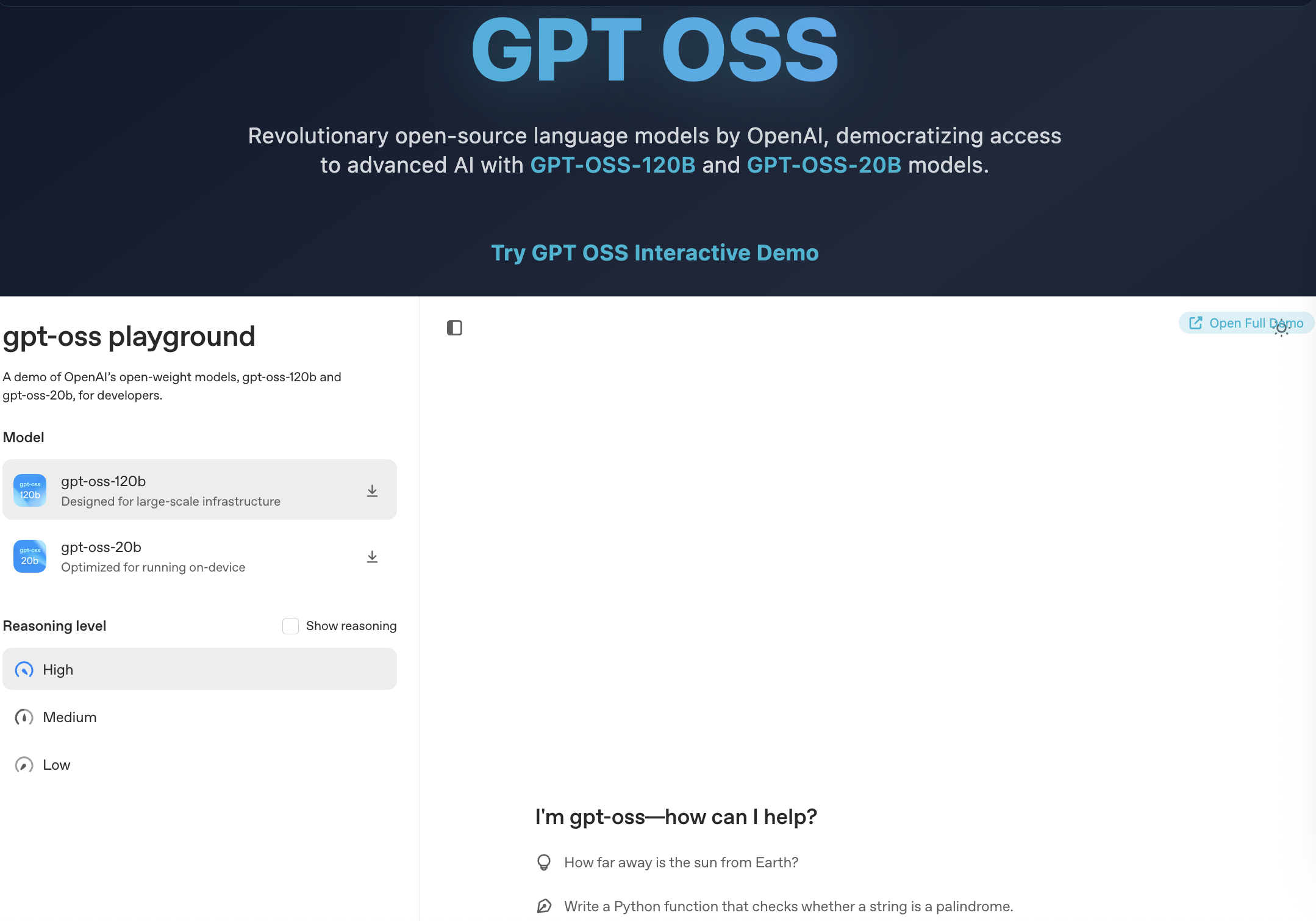 GPT OSS gallery image