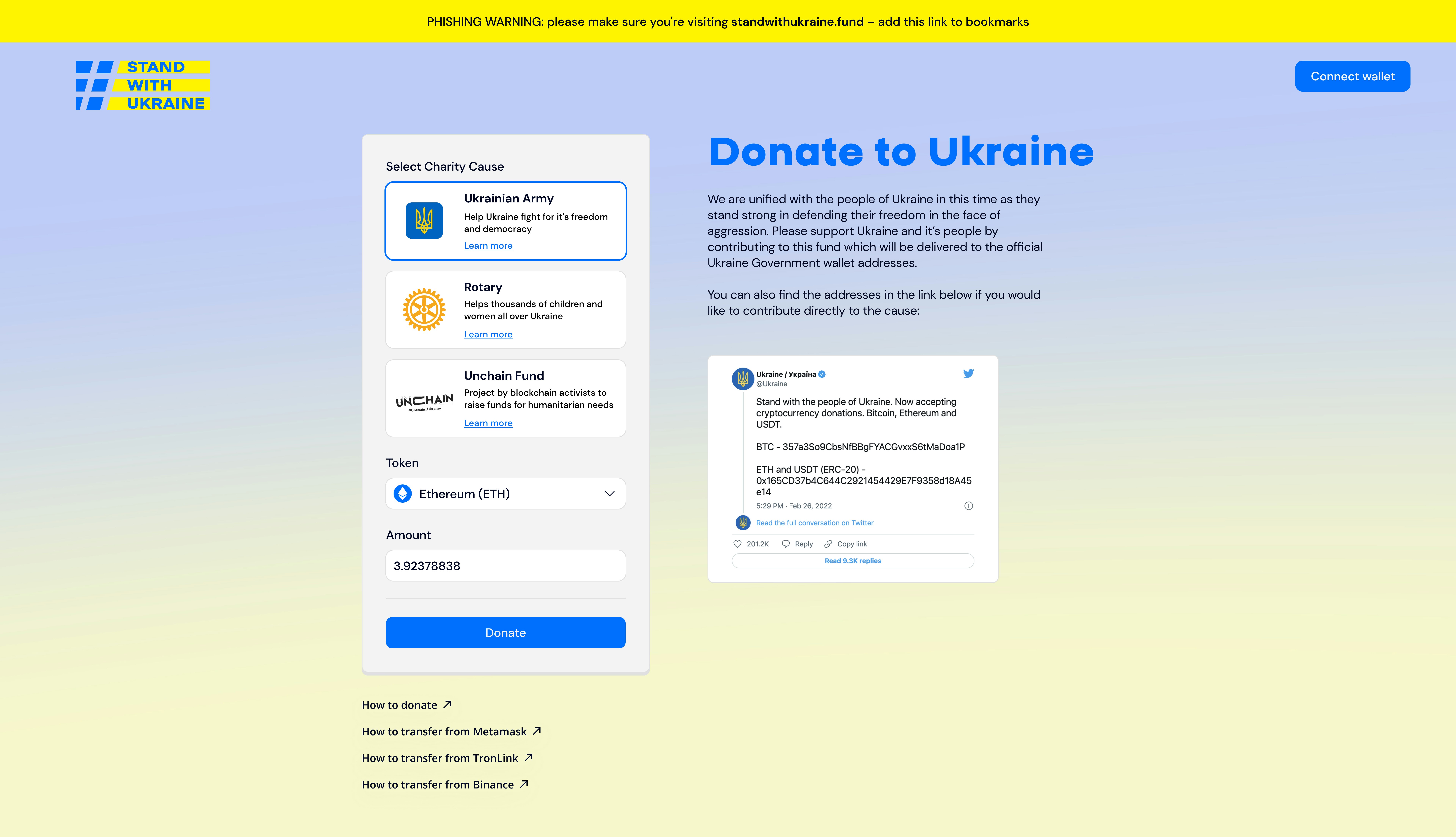 #StandWithUkraine Crypto Fund gallery image