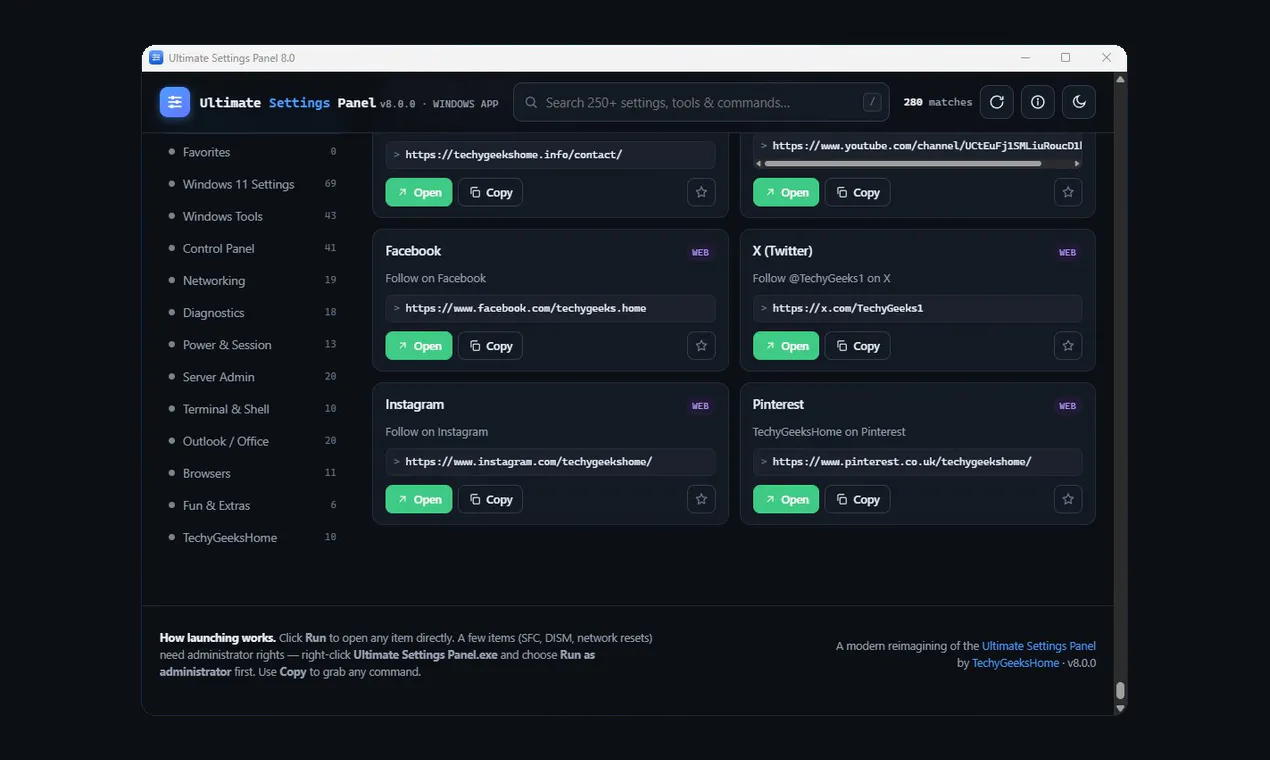 Ultimate Settings Panel gallery image