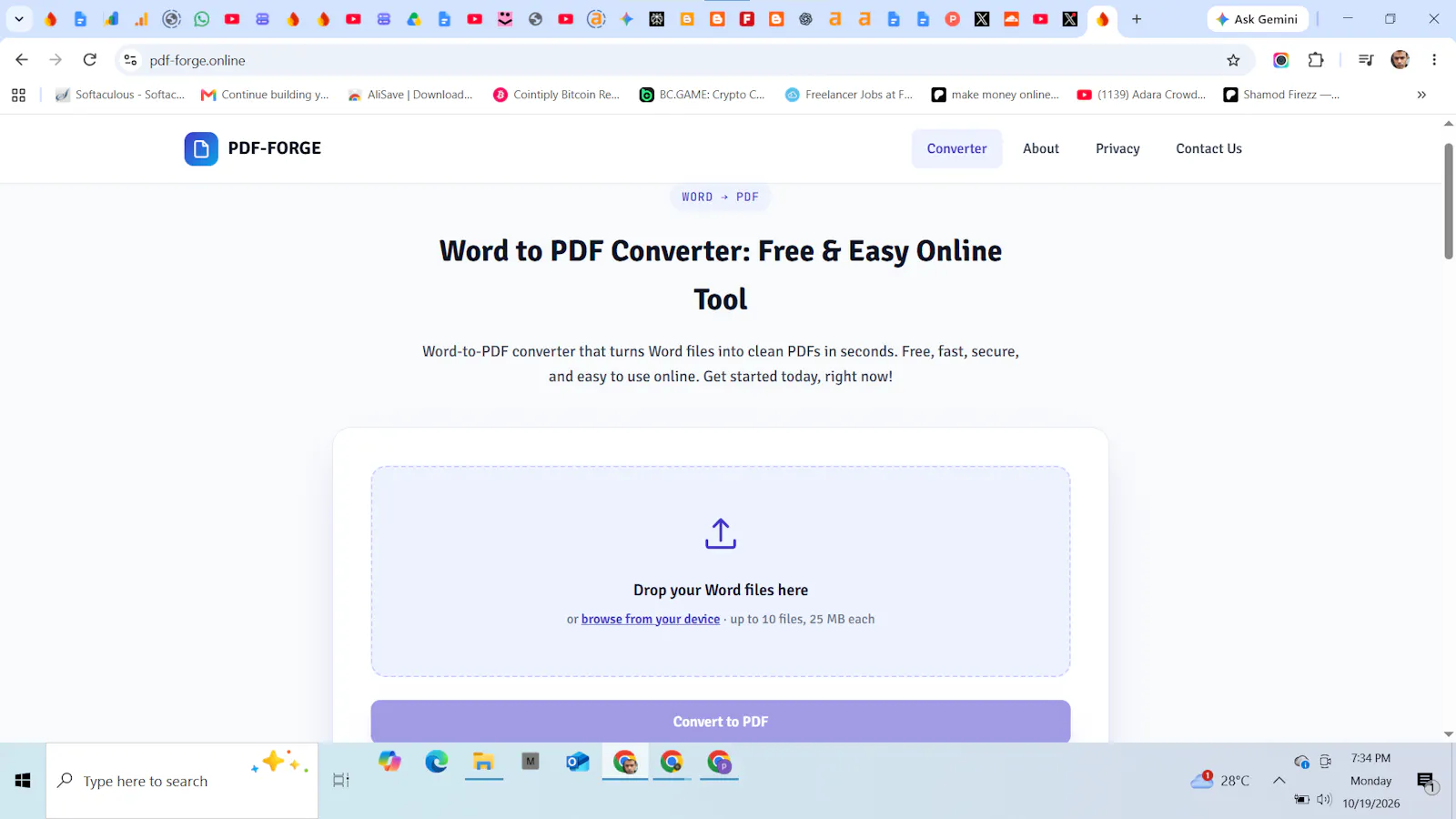 PDF-FORGE screenshot 2