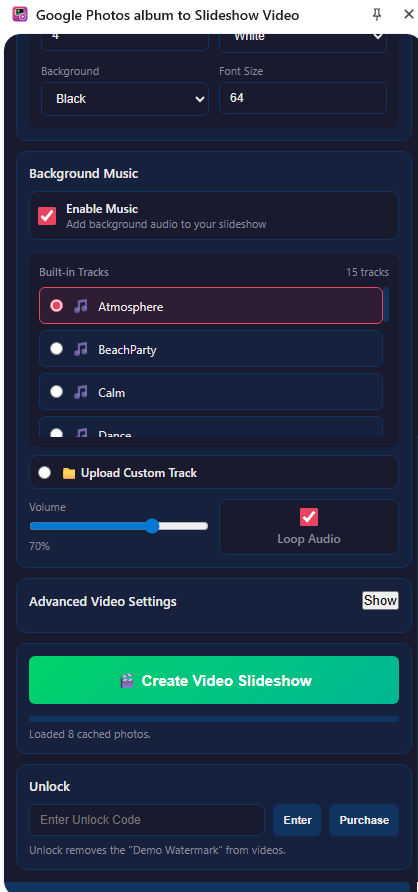 Google Photos to Video Slideshow gallery image