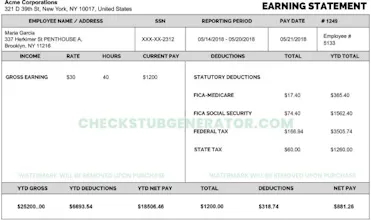 Check Stub Generator gallery image