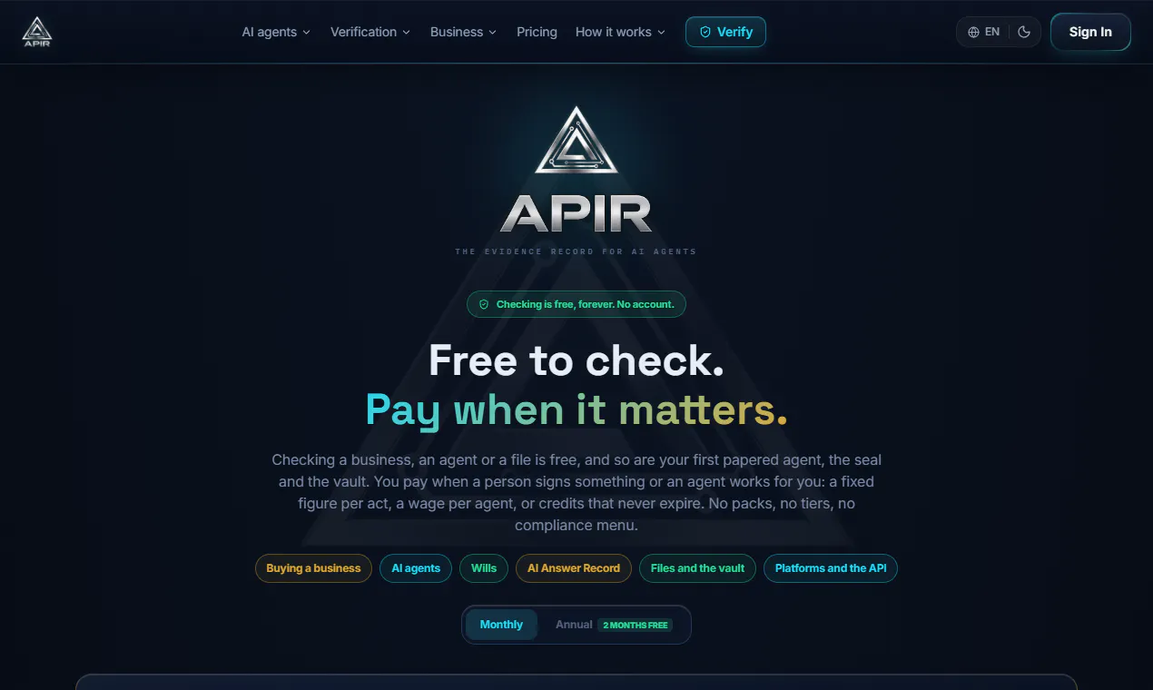 APIR - The Verification Layer gallery image