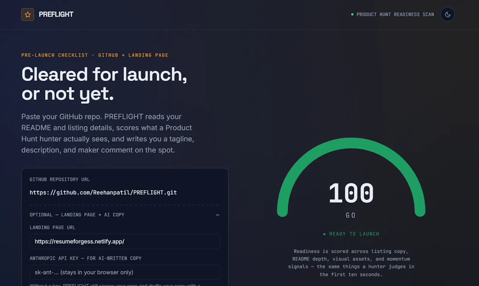 PREFLIGHT — Launch Readiness Check screenshot 4