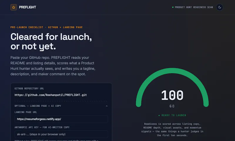 PREFLIGHT — Launch Readiness Check screenshot 4