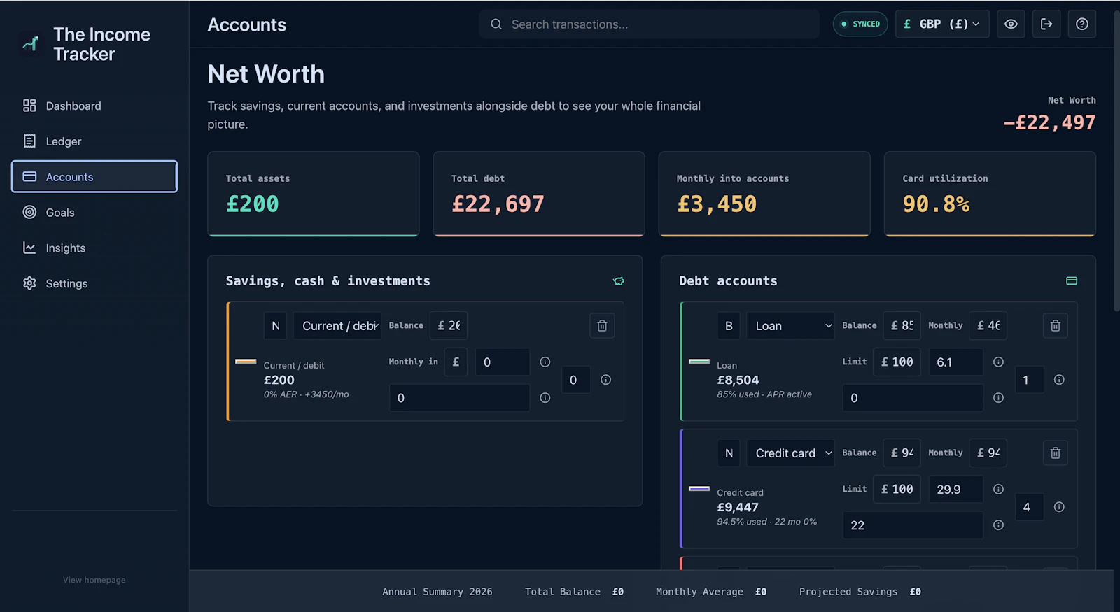 The Income Tracker screenshot 3