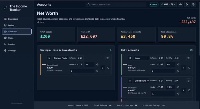 The Income Tracker screenshot 3