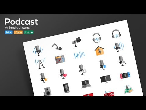 Podcast Animated Icon's gallery image