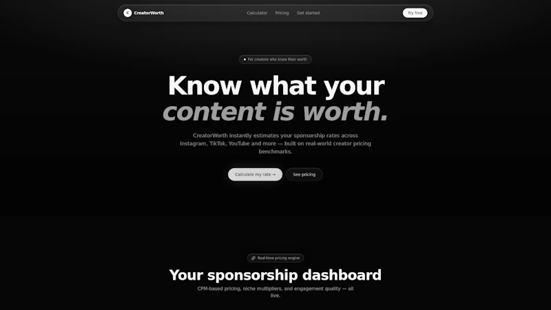CreatorWorth screenshot 1