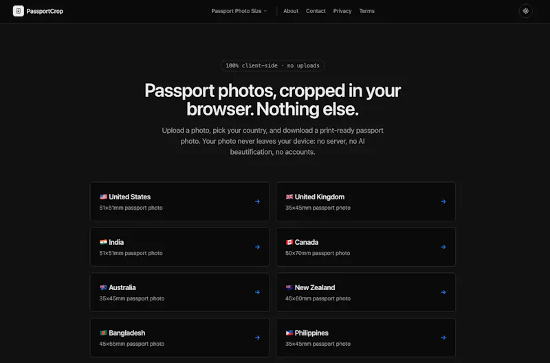 PassportCrop screenshot 1