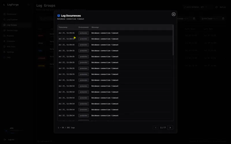 LogForge screenshot 4