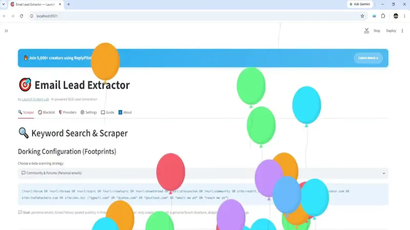 Email Lead Extractor screenshot 1 (video preview)