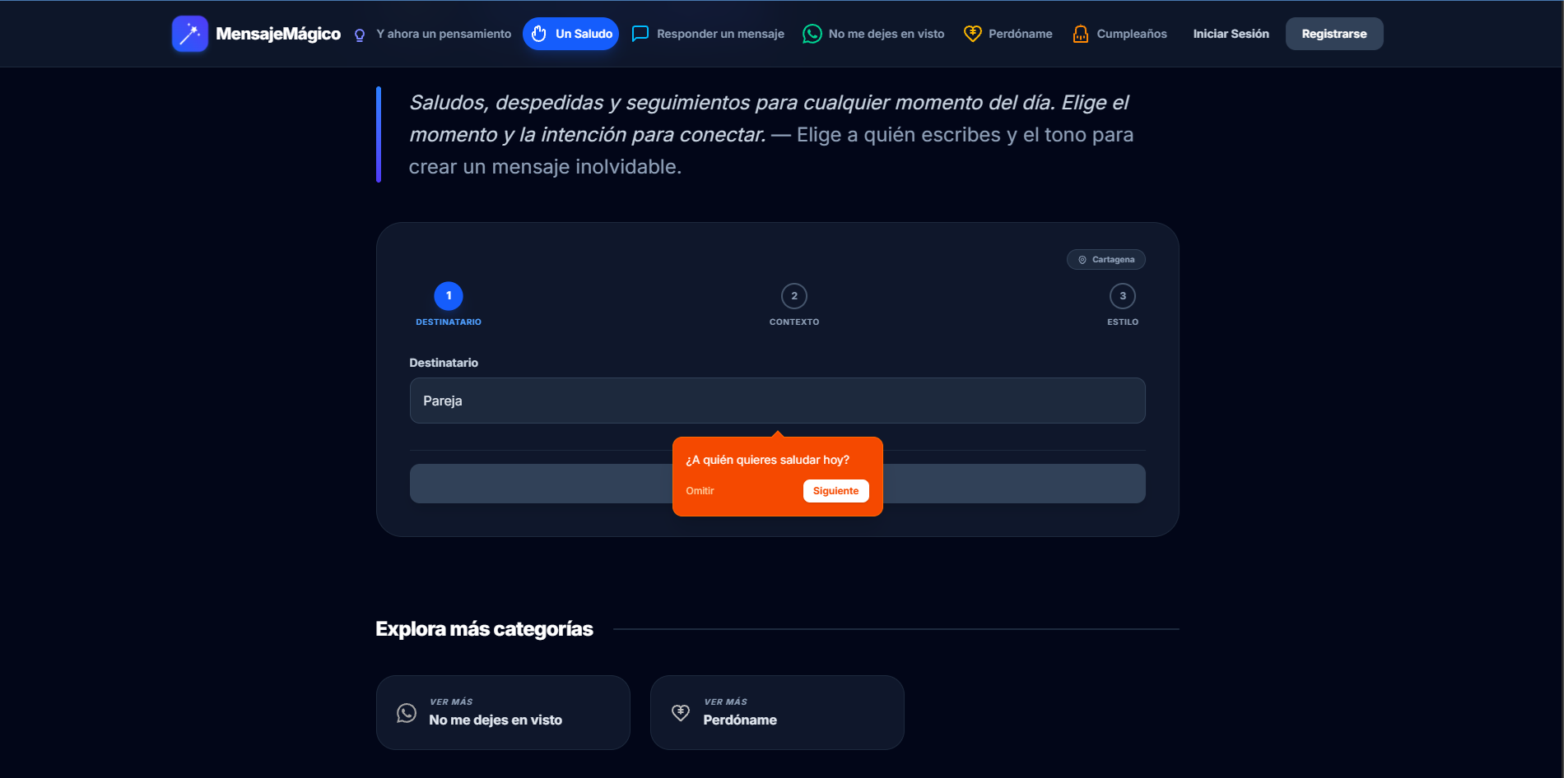 Mensaje Mágico - Screenshot 3 showing product features and functionality