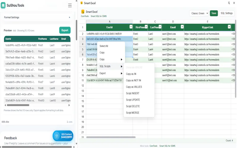 Table to SQL Generator screenshot 4
