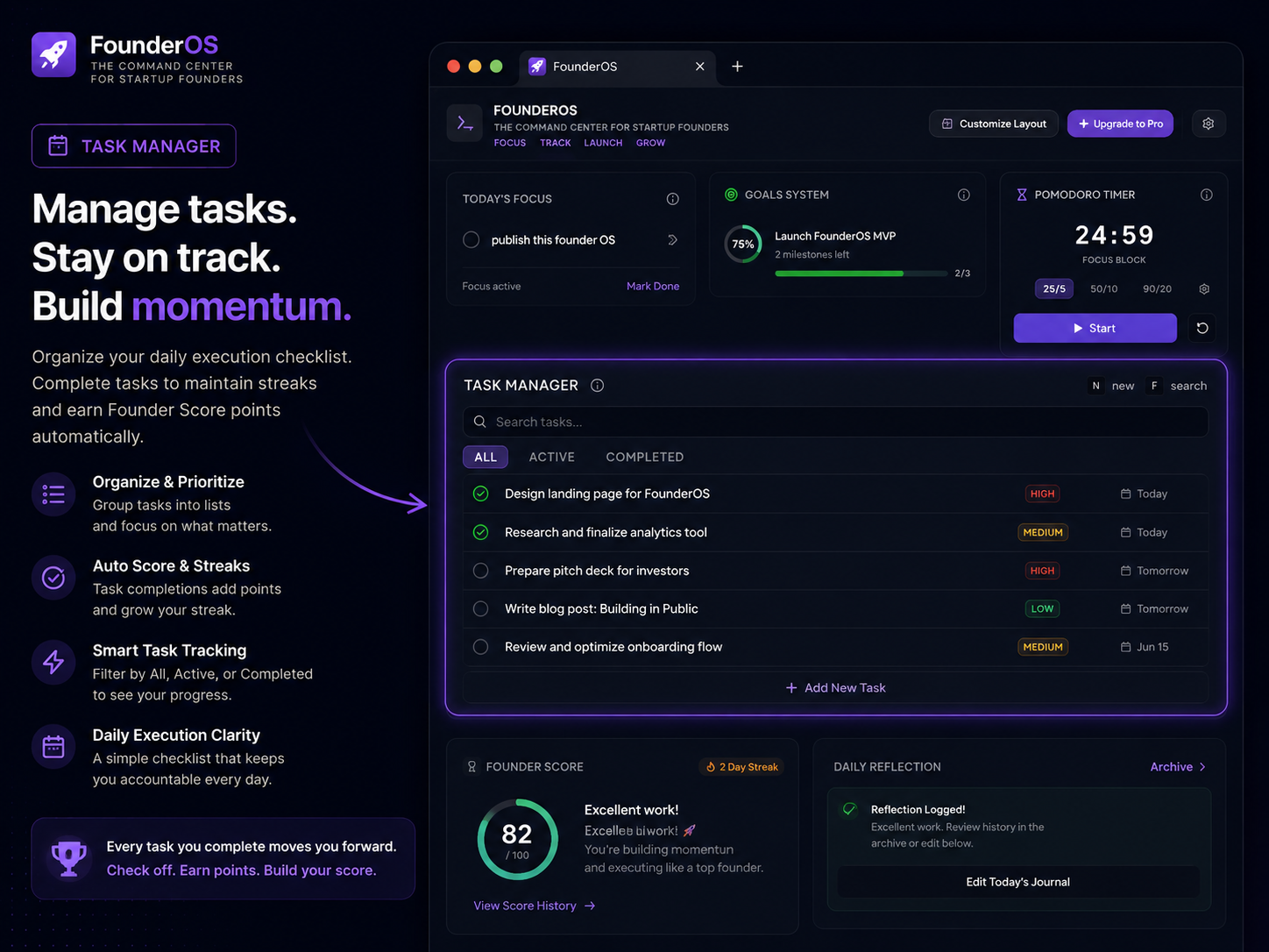 FounderOS — Command Center for Founders gallery image