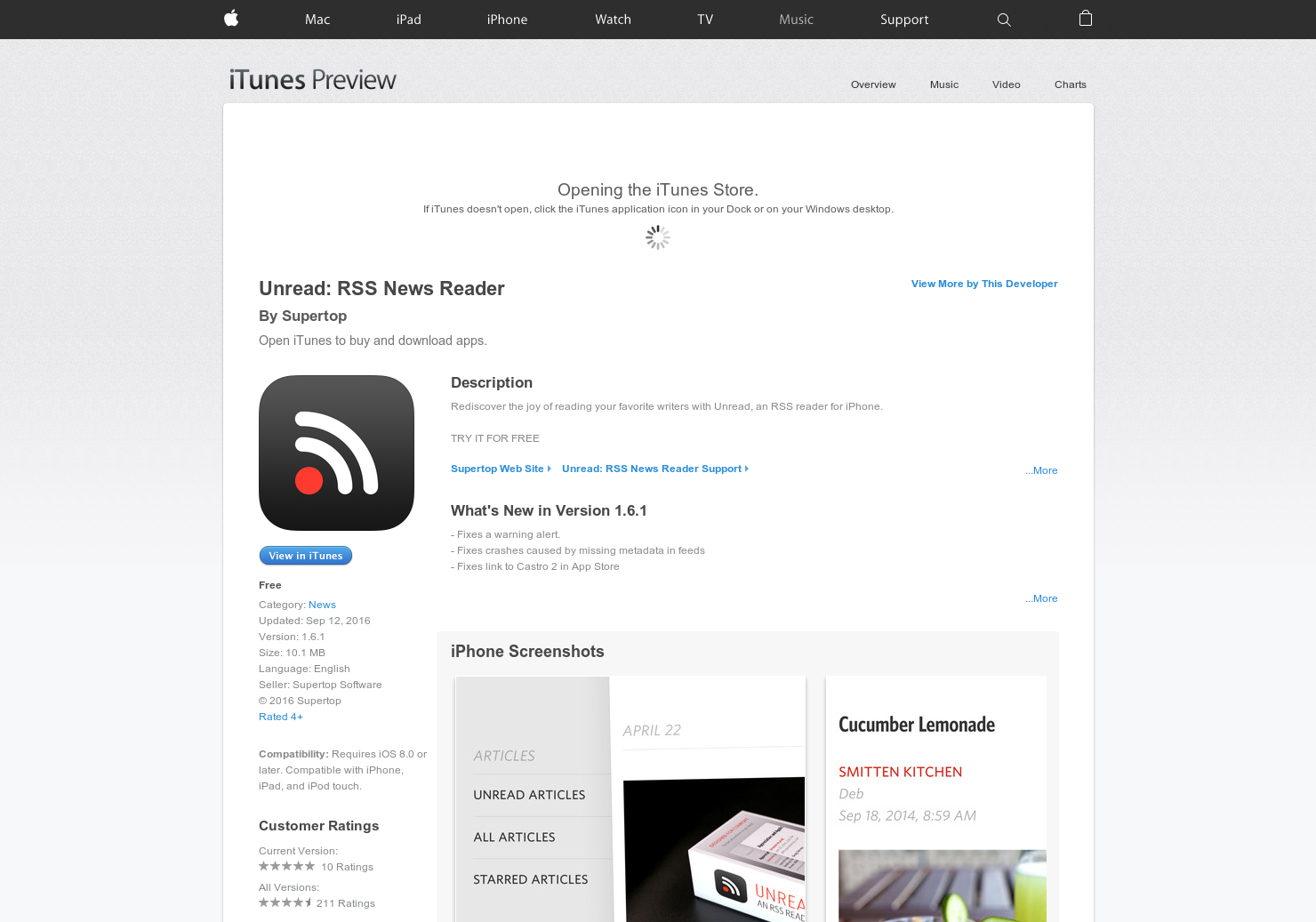 Unread - RSS news reader