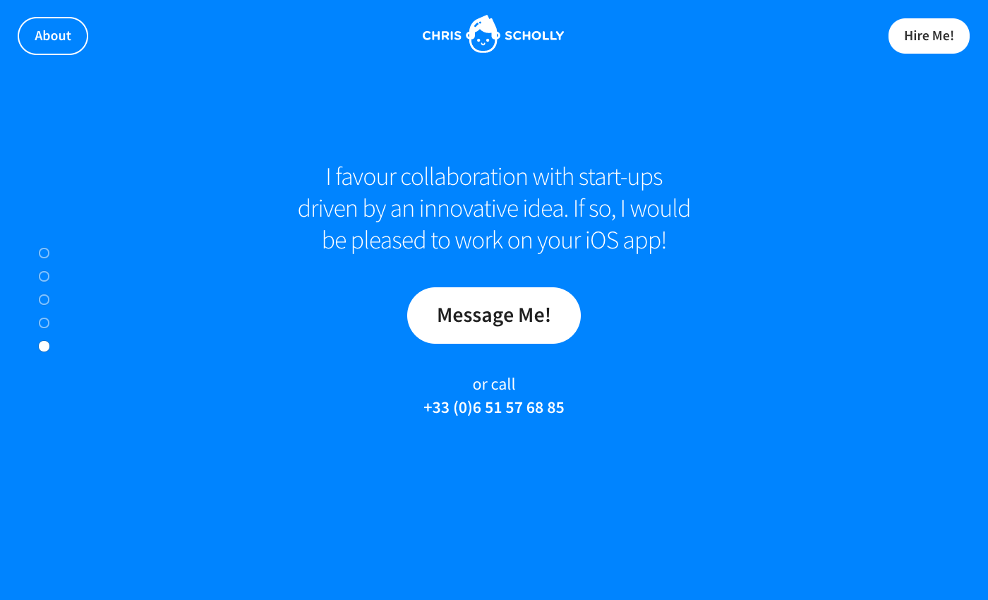 Chris Scholly's Portfolio Website gallery image