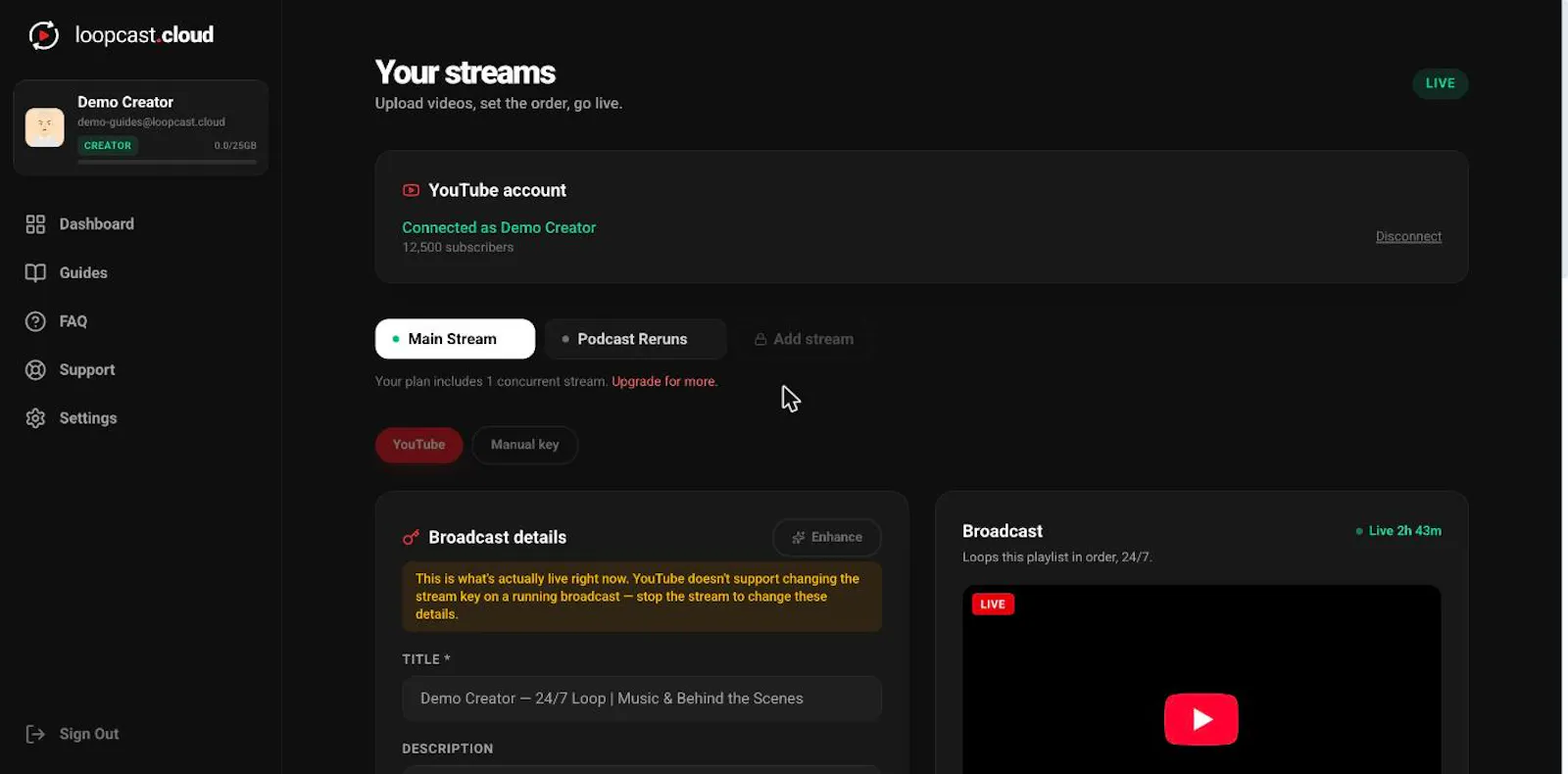 Loopcast screenshot 3