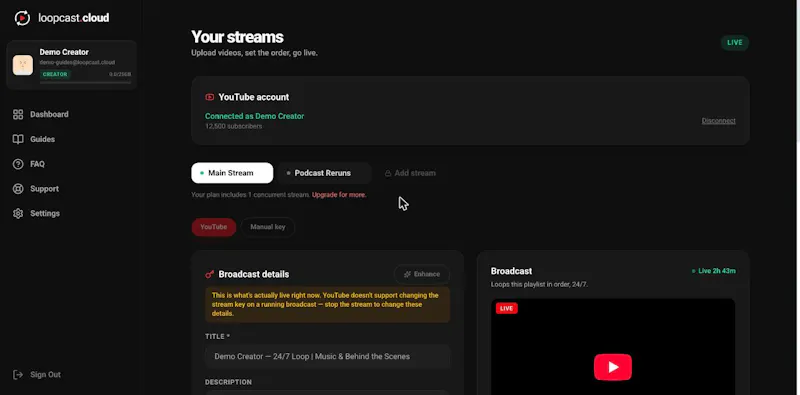 Loopcast screenshot 3