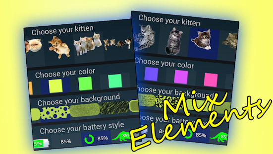 Kitten Battery Widget gallery image