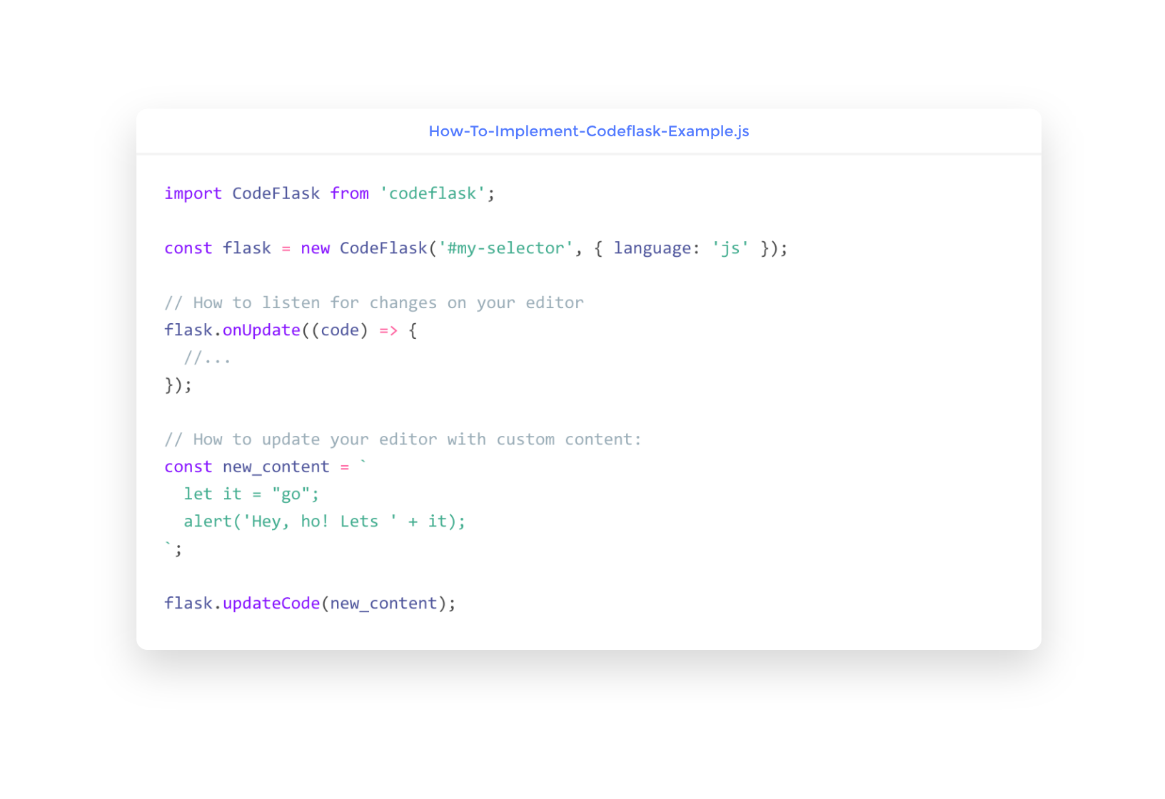 CodeFlask gallery image