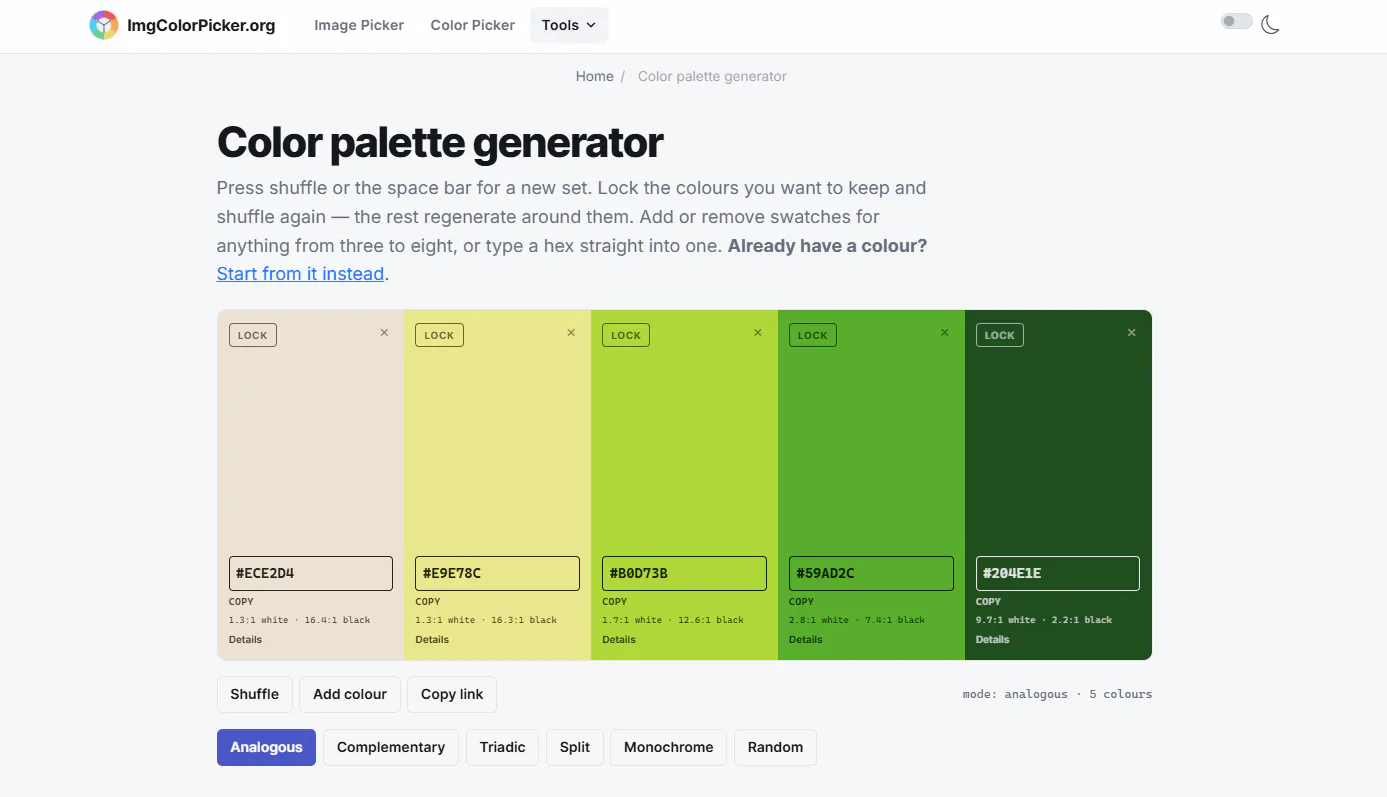 ImgColorPicker.org gallery image